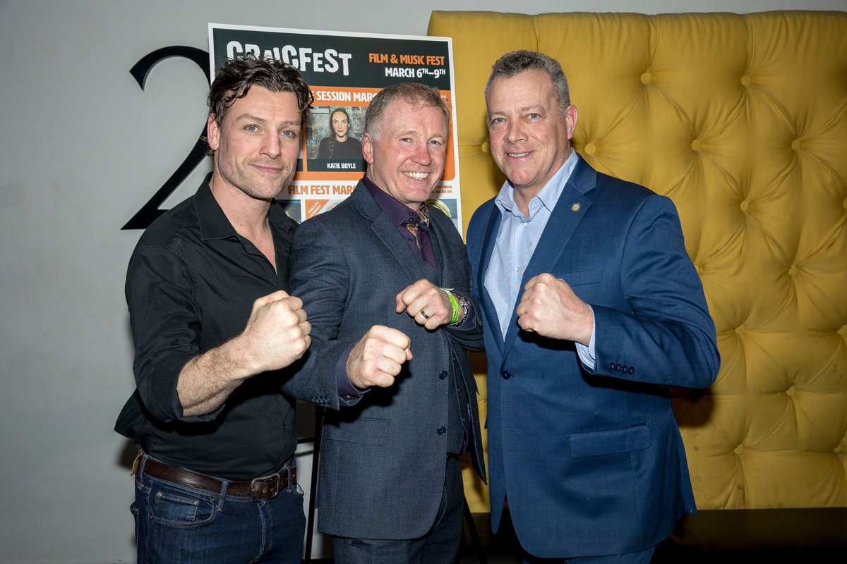A great week @CraicFest in #NYC a pleasure to host former champ Steve Collins 🥊🇮🇪☘️special thanks to @culture_ireland @ScreenIreland @IrelandinNY for all the support the #Craic rolls on #CraicFest26 🥂