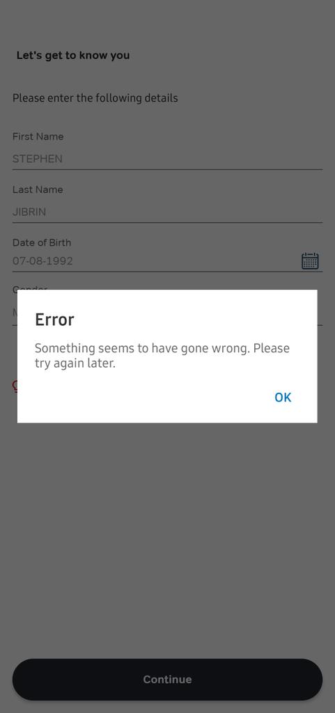 7599db3f925348a's tweet photo. @smartcashpsb This is the error message I have been receiving https://t.co/wEgKhkKfAu