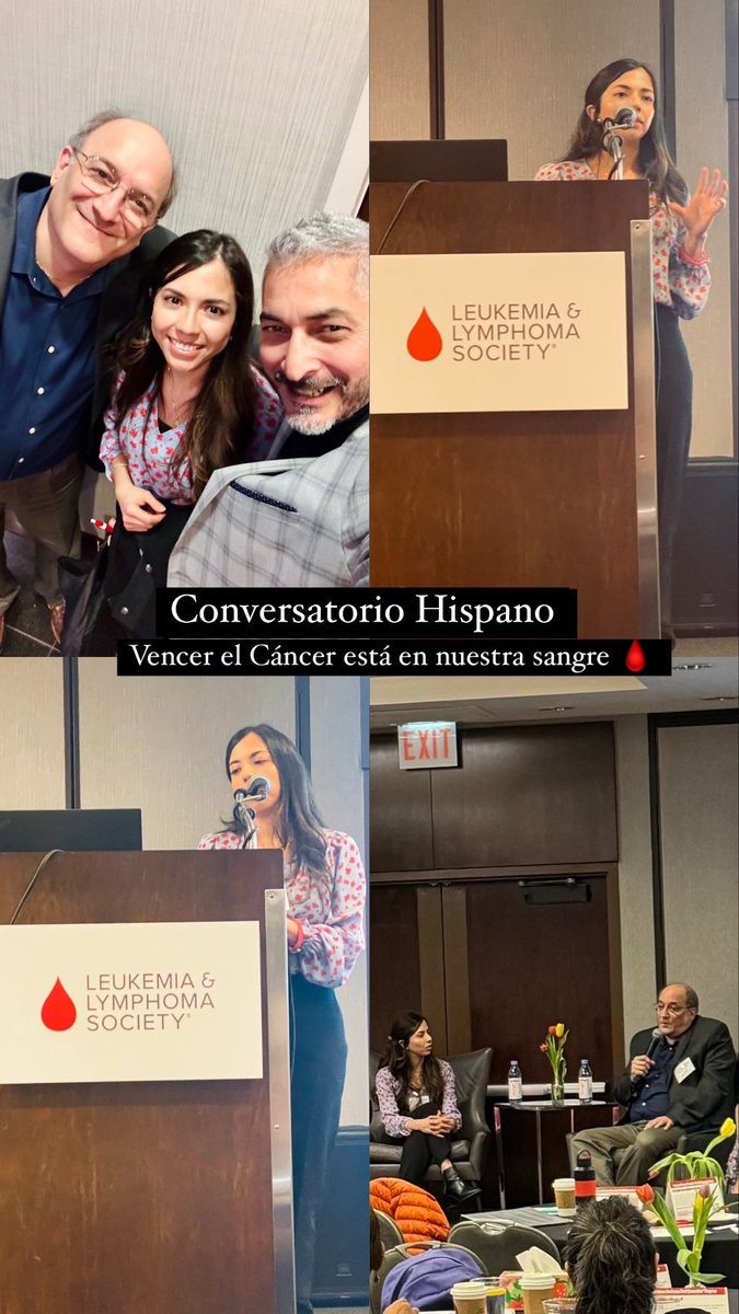 Incredibly gratifying @LLSusa event for our Hispanic community 🫶🏻 Happy to share the stage with Dr Paul Rubinstein to discuss Hispanic representation in clinical trials.