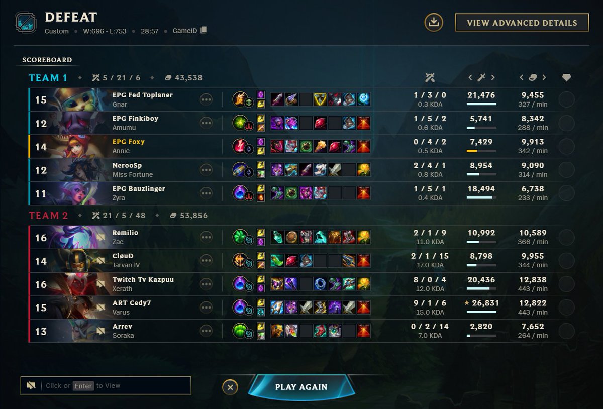 EPG_LoL's tweet photo. 0:2 vs ESG https://t.co/yZZmnJ4VZ4