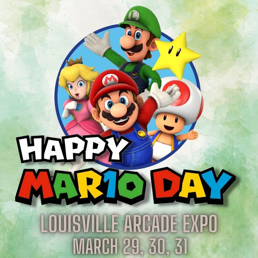HAPPY MAR1O DAY!

We're just a few weeks away from the best retro gaming event of the year!

Louisville Arcade Expo 2024 will be held March 29th, 30th and 31st at the Triple Crown Pavilion in Louisville, KY.  For more information and tickets, check out louisvillearcade.com

#l