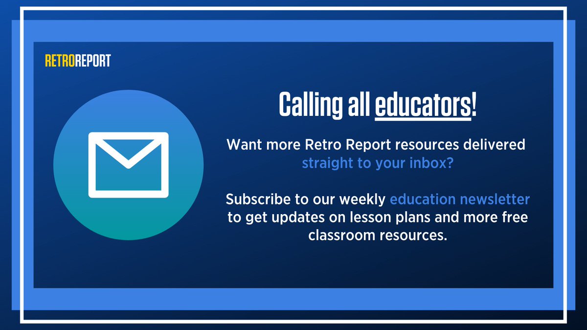 📧 This week's #education newsletter features: - A new video and lesson on the Double V campaign - Tips for teaching about the Cold War in Latin America - Upcoming webinars and more Do you want this in your inbox tomorrow? Subscribe today: bitly.com/rrnewsed