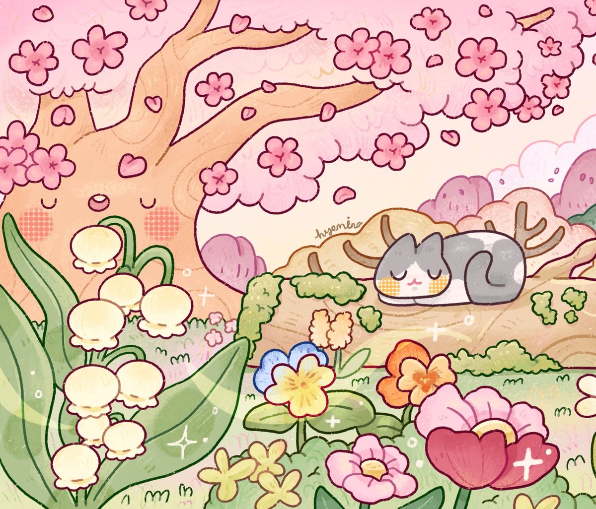 Spring garden 🌸🌱🩷✨️