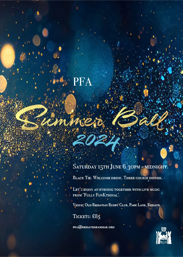 Tickets for the RGS PFA Summer Ball 2024 go on sale tomorrow Monday 11th March ! Book your tickets promptly to avoid disappointment ! ……and-friends-association.myshopify.com/collections/rg…