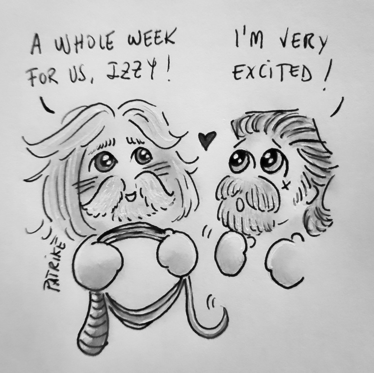 Patrike_cj's tweet image. Happy #CJIzzyweek2024
These guys deserve some fun!
Let them play!
#cjizzy #izzyhands #calicojack #OFMDfanart