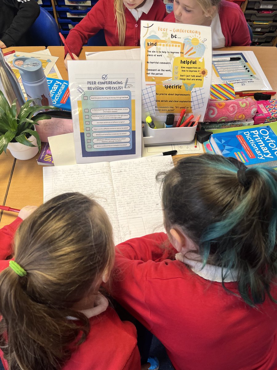 BPSMrsMcPhail's tweet photo. Day 3/4 - Revising and editing βοΈπππ»We listened to our work being read aloud by our talk partner to revise and edit our work. Our checklist helped us to focus on specific targets to make improvements using suggestions and helpful comments #BPSWritingWeek https://t.co/CM8TO9s0gh