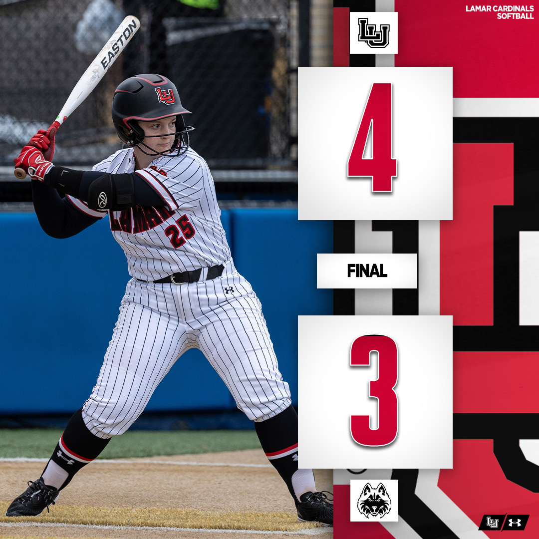 FINAL | Harrison plays hero for the Cardinals and gets the go-ahead single to finish off the sweep against HCU! #WeAreLU | #AsOne | #BoomtownGirls