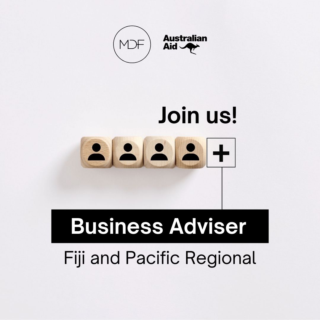 Exciting opportunity alert! Join us as a Business Adviser in #Fiji and the #Pacific and play a key role in driving economic growth and fostering partnerships. Apply now: bit.ly/mdf_bafjreg #MDF #Hiring #jobvacancy