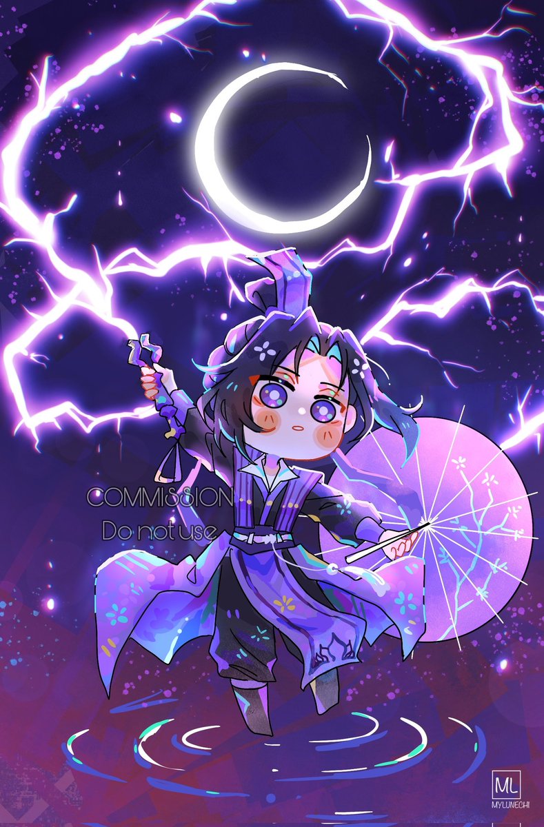 Purple lightning 
Commission for @/et_ma_guillotine ( Instagram )
#jiangcheng #mdzs #modaozushi #mxtx #danmei