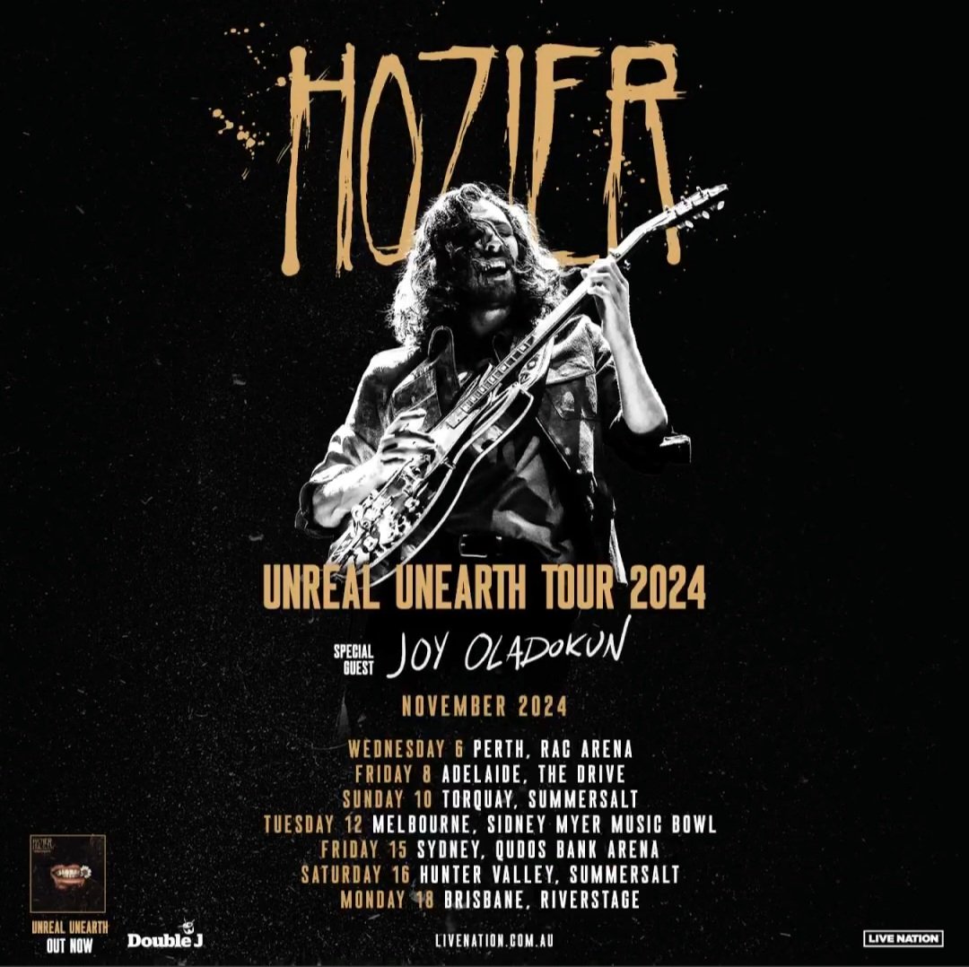 Hozier Unreal Unearth Tour Australia