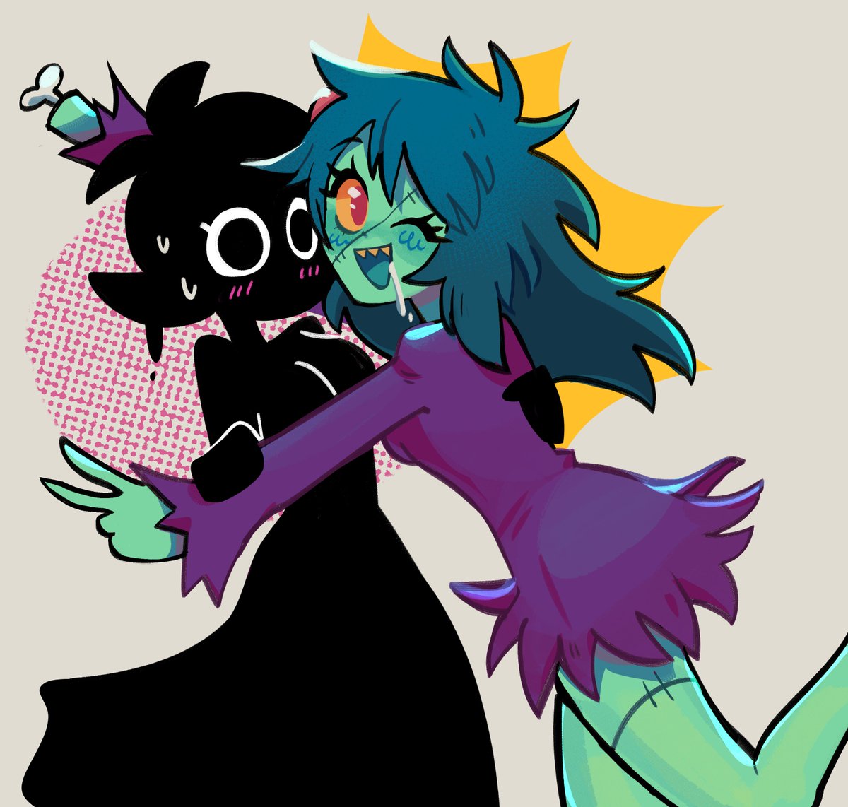 「art vs artist (smiling!) 」|🕸️ana🕸のイラスト