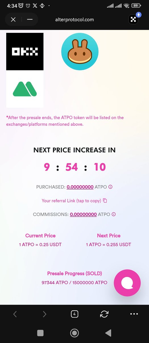 Nctchi_'s tweet photo. #IDO 1 ATPO ~ 0.25$ 
https://t.co/YTigKIvRdG
@Alter_ATPO
#alterprotocol 
@okx 
#ATPO 
#Matic
@0xPolygonDeFi 
@0xPolygon 
#BSC
#AVAX https://t.co/WyF7zLHzVH