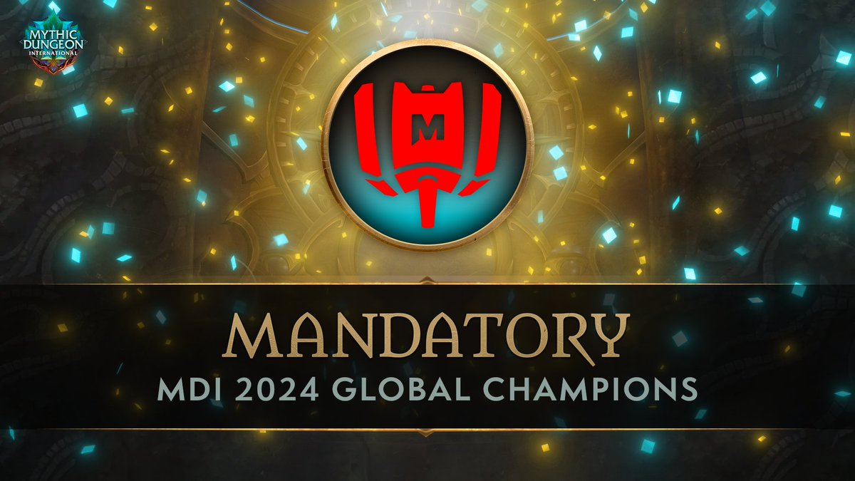 PRESENTING THE NEW MDI WORLD CHAMPIONS🏆

MANDATORY HAVE WON THE FINAL MDI OF DRAGONFLIGHT!