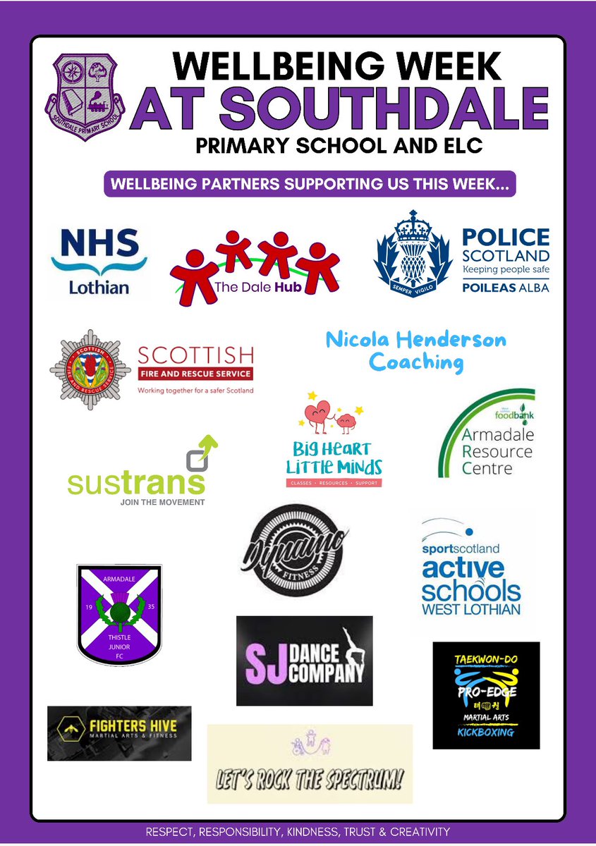 Tomorrow is the first day of ‘Wellbeing Week’ at Southdale! 🤩 We are delighted that so many of our amazing community partners are getting involved and visiting us this week! 💜 #TeamSouthdale #SDCommunity #CommunityPartnership
