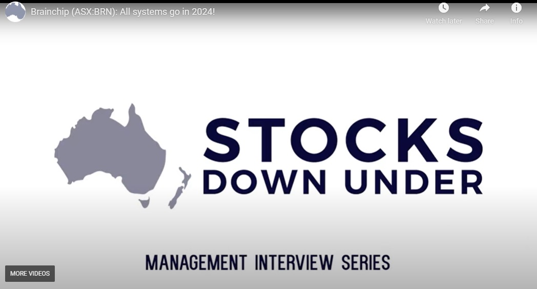 BrainChip (ASX:BRN) CEO Sean Hehir about BRN's technical and commercial progress, and what's in store for investors in 2024. - stocksdownunder.com/video/brainchi… <a href="/StocksDownUnder/">Stocks Down Under</a>