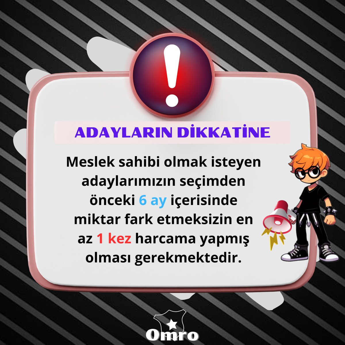 Adayların Dikkatine!
