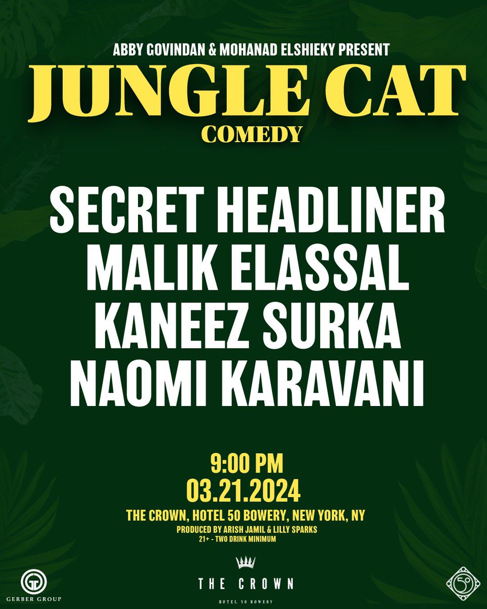Jungle Cats we have a super special secret guest thats coming through on 3/21 Tickets WILL sell out when we formally announce it and you WILL want to see them bc every other show they do across the country sells out in hours. Right now, tickets are $13, they'll go up in price a…