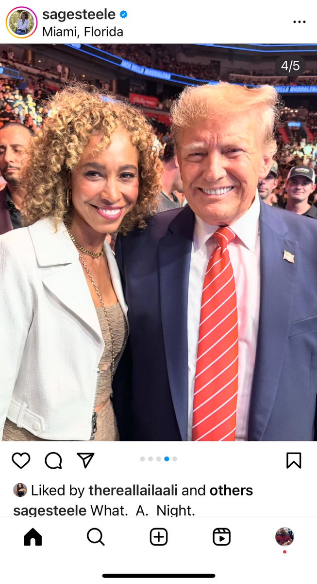 johnvmoore's tweet image. Sage Steele is out here being the Sage Steele we know she is.