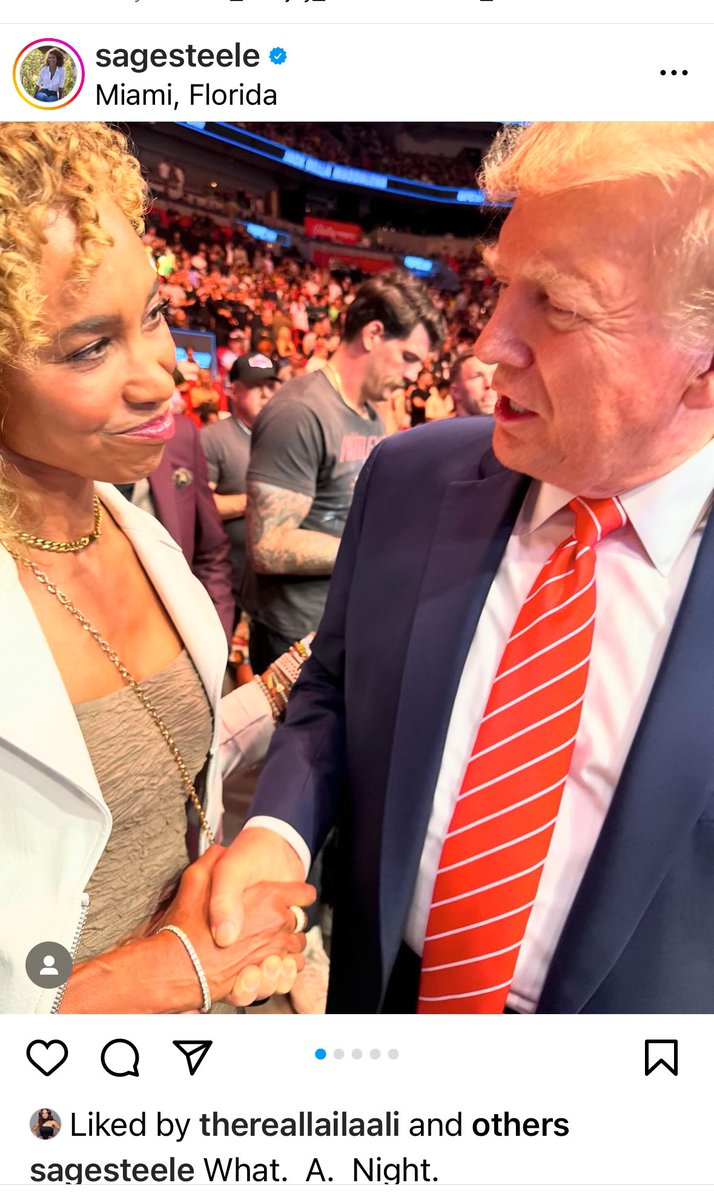 johnvmoore's tweet image. Sage Steele is out here being the Sage Steele we know she is.