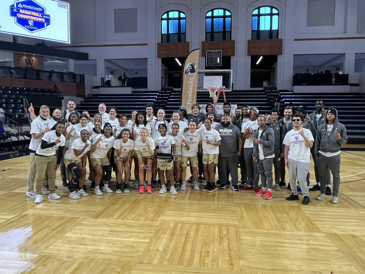 Conference Carolinas Tournament men’s and women’s champions from UNCP