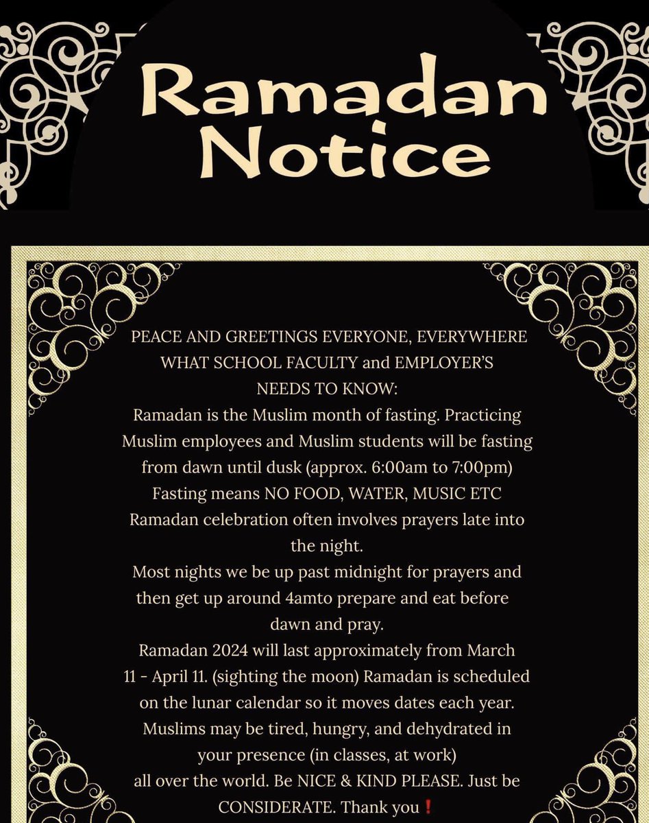 Please be mindful to those who are fasting… 
#ramadanmubarak
