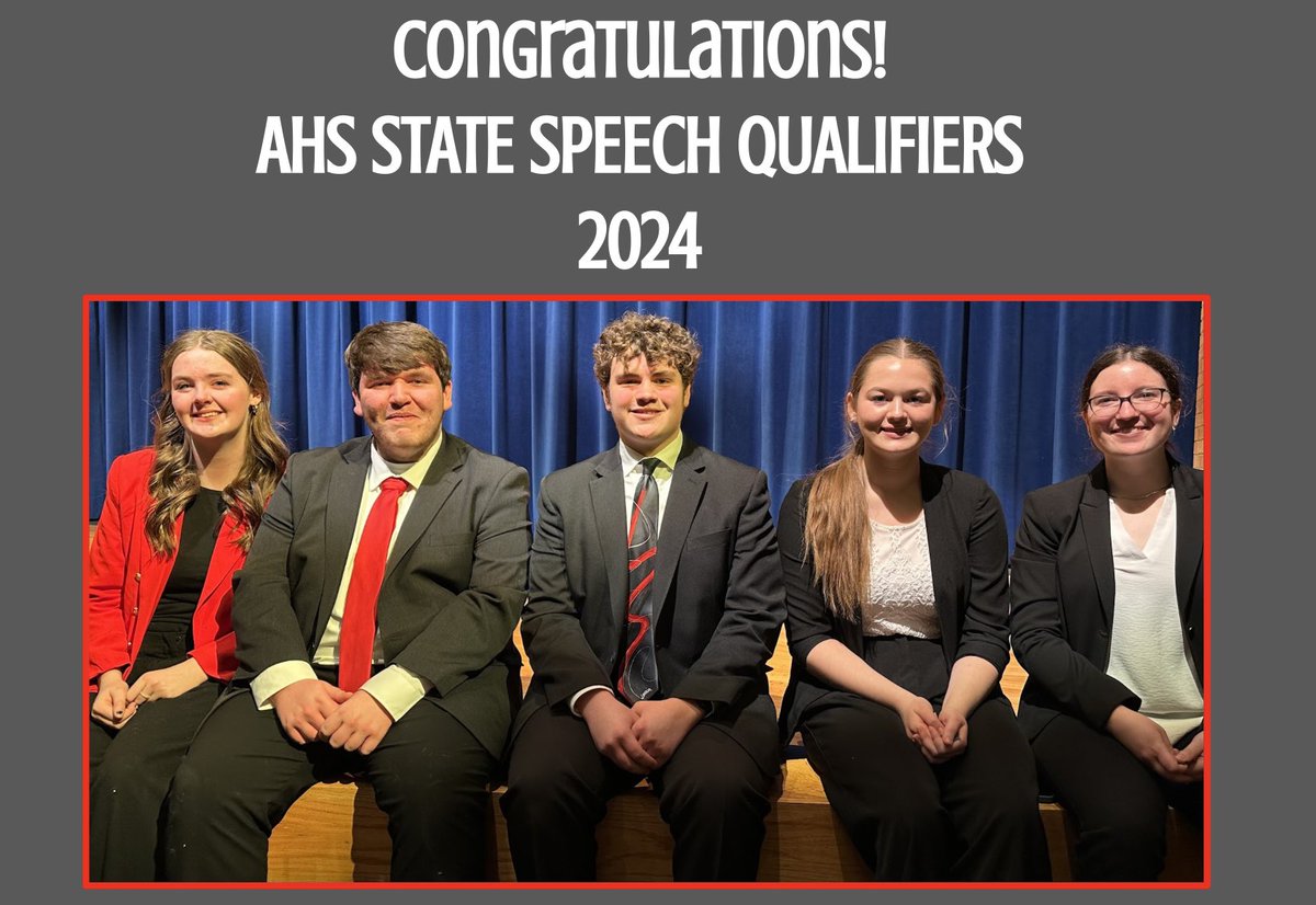 Our results from the B5 District contest! Congratulations to all speakers! #aurorahuskies