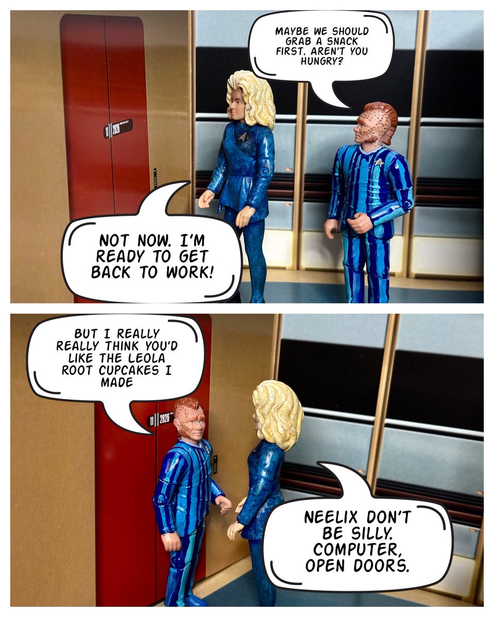 SpaceshipAddict's tweet photo. Mission less than Ocampa-lished… 😱 #startrek #startreklegacy #neelix #shewasntready #kes https://t.co/YOwoUDfujW