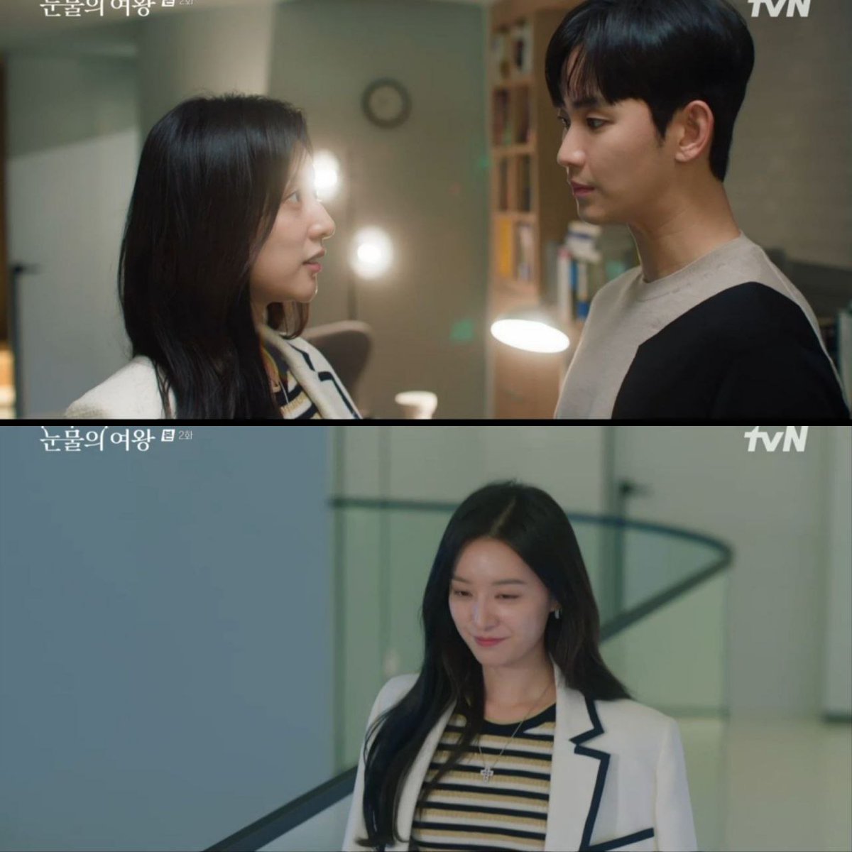 kdrama_menfess's tweet photo. •kdm• 🔥⚠️ Queen of Tears

Ikut nangis karena liat FL nangis kejer udah biasa.
Tapi pernah gaksi kalian nangis gara-gara liat FL senyum sumringah kek gini??💔😭😭😭

Mana sorot matanya Haein juga penuh pengharapan gitu🥺 https://t.co/5frSOI8erB