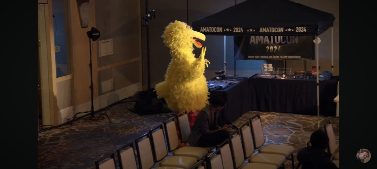 lankeymarlon's tweet photo. Who was in the big bird costume? #OCOS11 https://t.co/TOuS7vCdLY