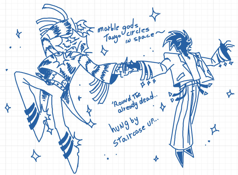 Butter_Muffin24's tweet image. I don&apos;t have much sp art to show rn or any finished stuff so have this whiteboard drawing for y&apos;all space au fans ❤️ 

✨🎶&quot;Taking passionate steps
Floor suspending abyss
Such impossible bliss..&quot;🎶✨
.
.
#SPspaceAU #ScottPilgrimfanart #MatthewPatel #GideonGraves