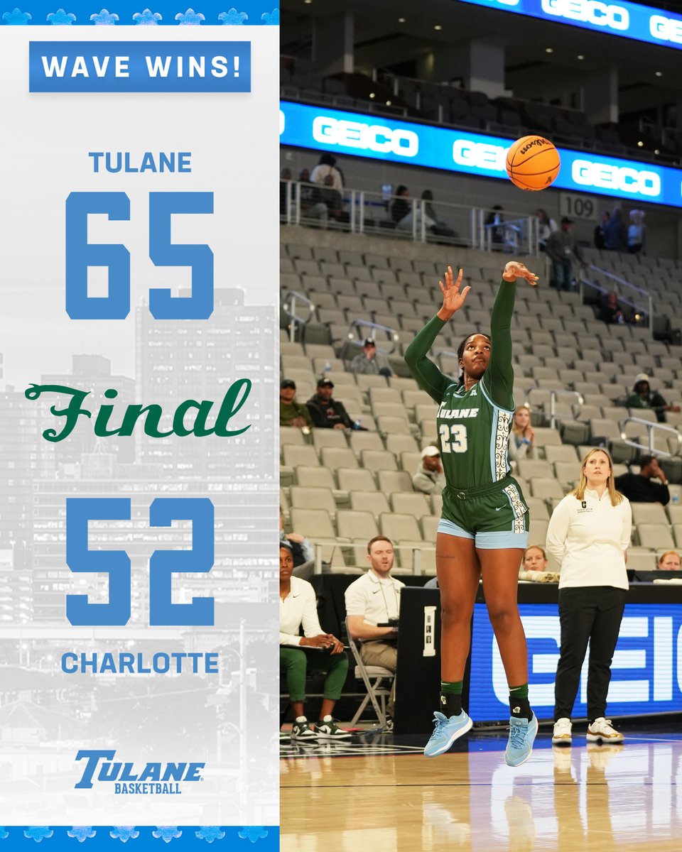 A Second Round @American_Conf Tournament Wave Win!!! #RollWave | #TheStandard