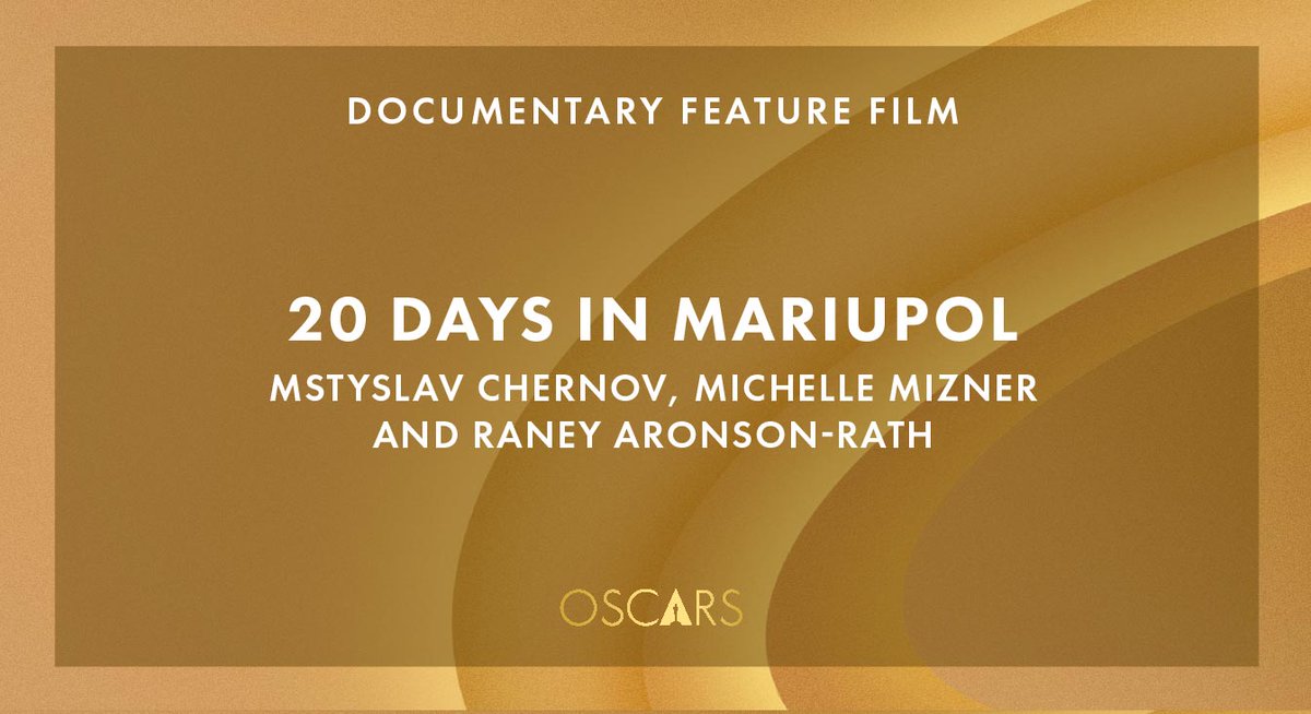 20 days in Mariupol won #Oscars2024 🥹🇺🇦
This is the first #Oscar in Ukraine's history
