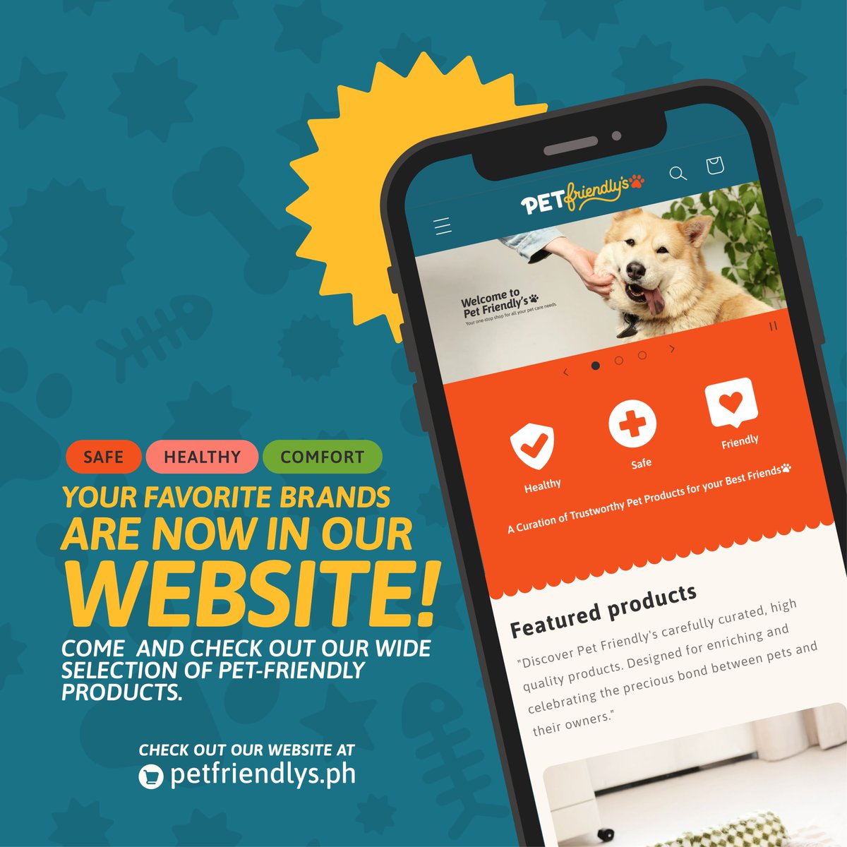petfriendlys_ph's tweet photo. Shop now at Pet Friendly's, where we aim to remove the hassle of jumping from one place to another and streamline your search for top-notch pet products by providing everything your furry friend needs in one convenient place 🐾

-

#petcare #petsupplies #petshop #petfriendlysph https://t.co/kWsk7EutoU