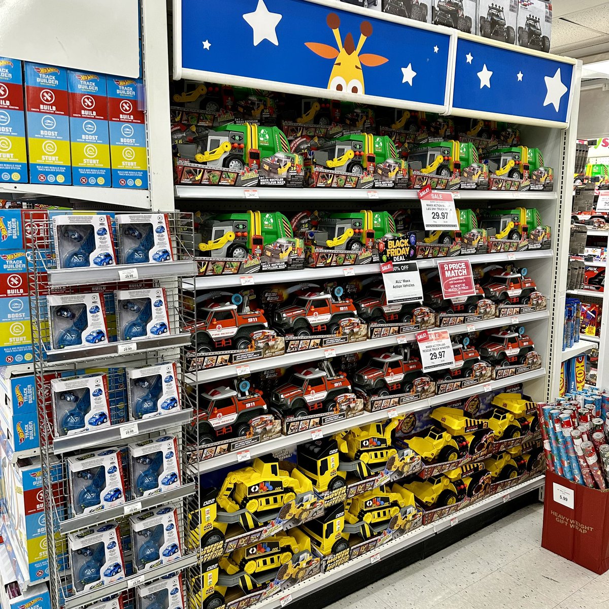 T3XACAN0's tweet image. Merchandised the NEW! Maxx Action Vehicles 🚒🚛🚜
📸: TAKEN: NOVEMBER 24, 2023
📌: POST: MARCH 10, 2024
#toysruscanada #sherway #maxxaction #3in1 #maxx #recycler #offroad #firerescue #truck #2in1 #megamover #digrig #motorized #vehicles #boysworld #merchandising