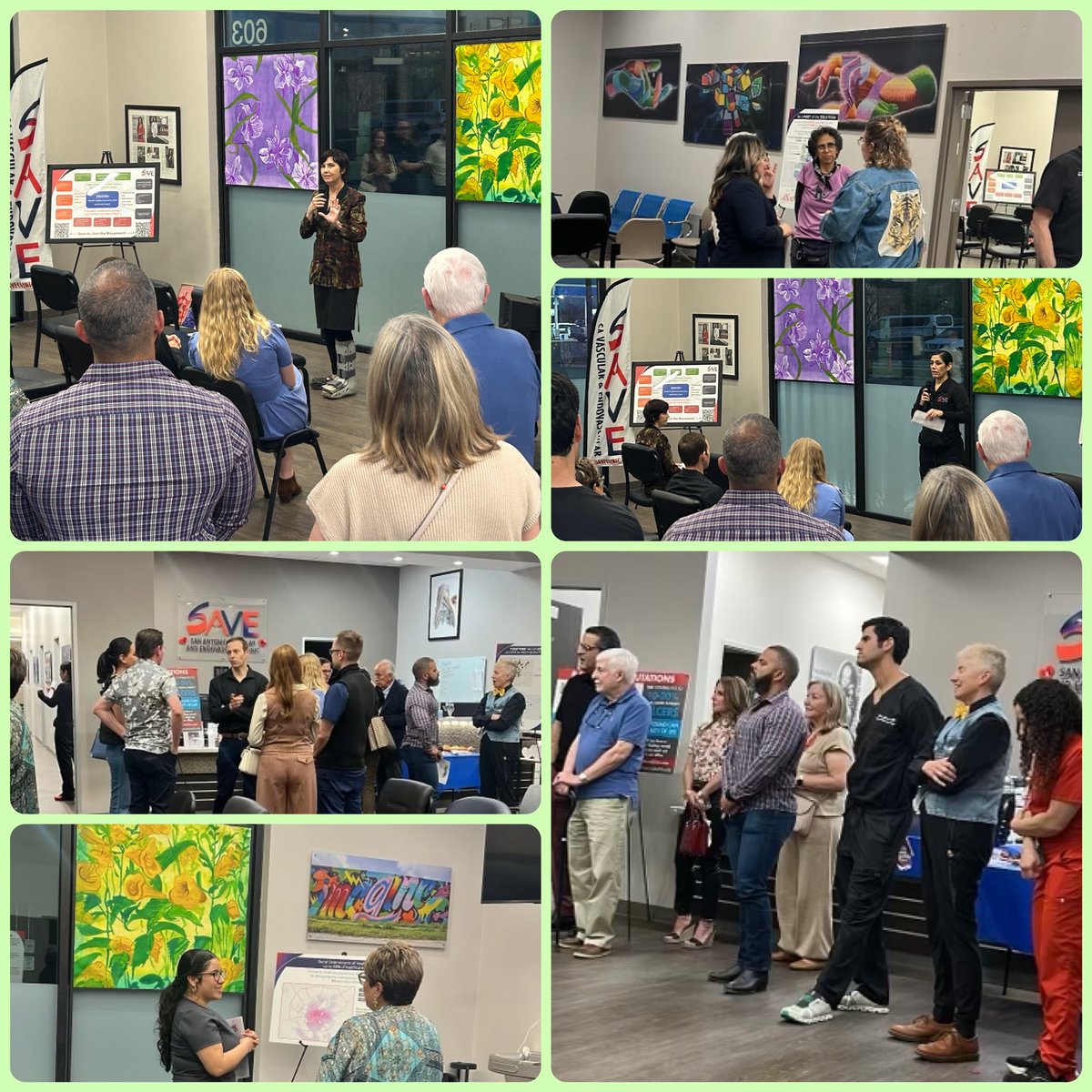 Thanks to everyone who took time to celebrate the unveiling of @sabrabooth2’s Herbal Traces installation at our office Friday! All those who couldn’t attend are welcome to come enjoy #ArtAsMedicine at your convenience, M-F, 8a-5p. Shoutout @COSAGOV’s commitment to art! #SDoH