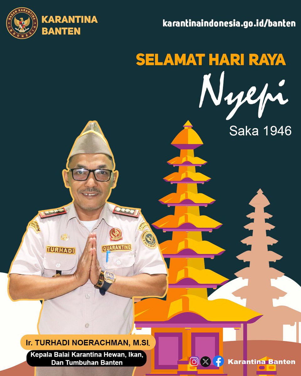 KarantinaSHT's tweet photo. Selamat Hari Raya Nyepi Saka 1946 https://t.co/XaKAnfwnEm