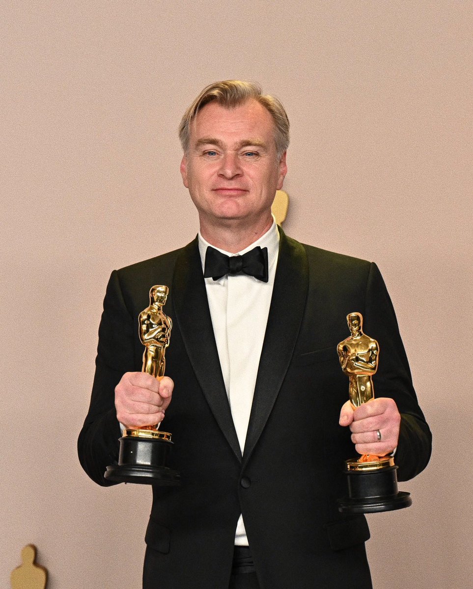 This was for MEMENTO. This was for BATMAN BEGINS. This was for THE PRESTIGE. This was for INCEPTION. This was for INTERSTELLAR. This was for DUNKIRK. This was for OPPENHEIMER. 

But most importantly, this was for THE DARK KNIGHT. 

The greatest filmmaker of the 21st Century.