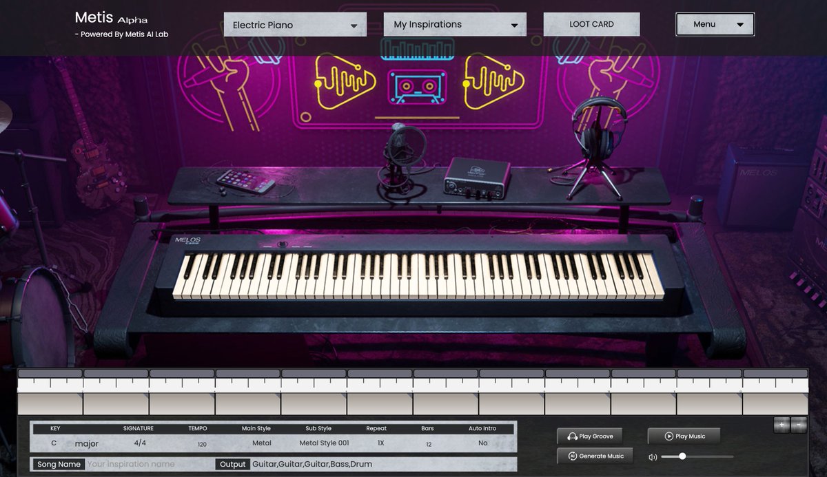 melos_claw's tweet photo. AI + Music NFT = Metis AI Workshop

The powerful #MetisAI can help you create your favourite music just like indie musician, and you can mint musical NFTs of various music styles with just only one click with Lazy Minting.

⏩https://t.co/AHfBEtANpw https://t.co/6gR6EQHVE2