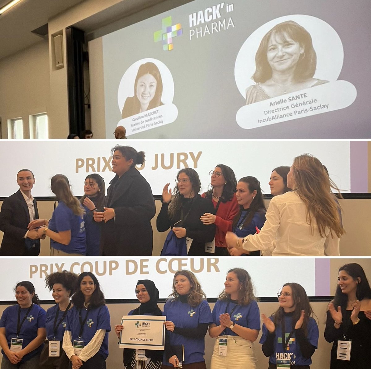 Ayant eu la chance de représenter <a href="/lafnim/">lafnim</a>
dans le jury de #HackInPharma, je félicite <a href="/CarolineMascret/">Mascret caroline</a> <a href="/UnivParisSaclay/">Université Paris-Saclay</a>  + Arielle Santé <a href="/IncubAlliance/">IncubAlliance</a> pour l'organisation de cet événement inspirant, qui permet aux étudiants de #pharmacie de vivre une expérience magnifique de