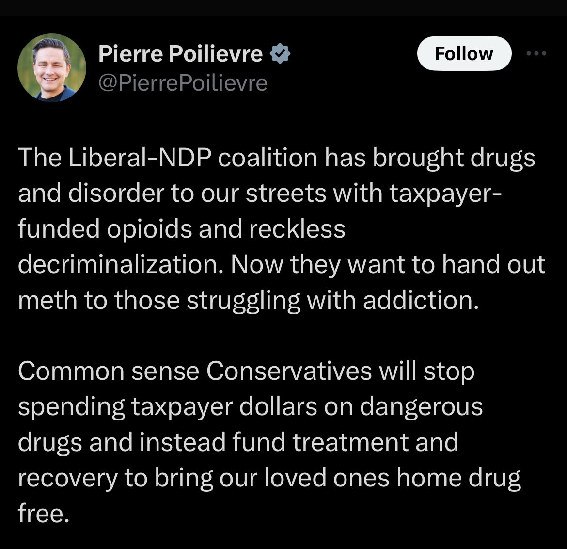 guyfelicella's tweet photo. It’s no secret that we’re seeing a rise in “conservative values” all over North America.

The widespread FICTION that harm reduction is to blame for skyrocketing rates of drug poisoning has led conservative policymakers in some jurisdictions to cancel valuable HR programs.

So now the rate of death in those places is climbing faster than ever before.

Looking for something else to blame, in Alberta, they’re saying BC’s tiny prescribed safer supply program is causing the death & destruction in that province, which is ridiculous. Increasingly poisoned fentanyl is causing death & destruction all over North America. NOT SAFER SUPPLY.

@PierrePoilievre says if elected, the first thing he’ll do is cancel funding for safer supply.
 
Cancelling harm reduction programs, decriminalization, and safer supply WILL NOT reduce deaths from toxic drugs, it will lead to more.

SO TELL ME: What will they blame when these programs are cancelled but the deaths, disorder and public safety issues only continue to worsen?

THEN WILL THEY FINALLY ADMIT IT’S THE TOXIC DRUG SUPPLY?! #toxicdrugcrisis #cdnpoli #harmreductionsaveslives