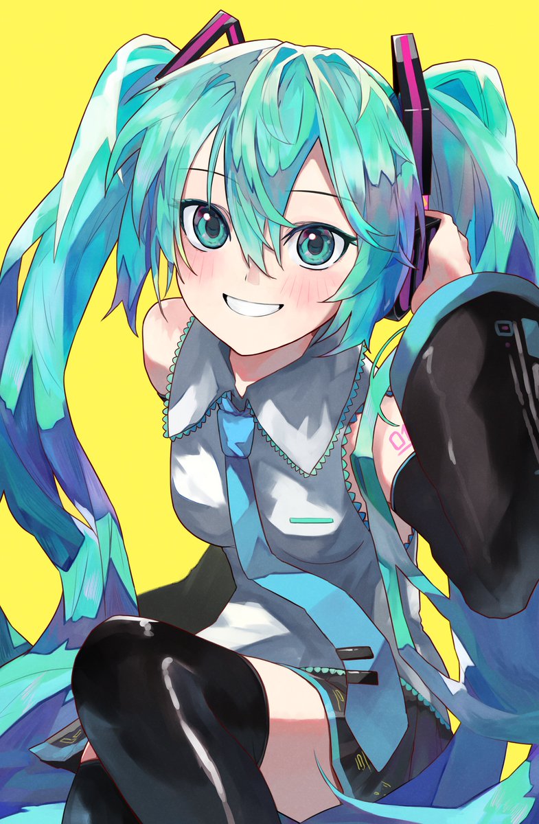 Bebebel_a's tweet photo. すごく遅れましたが
＃ミクの日 ＃ミクの日2024 ＃初音ミク https://t.co/4Iwgv05KP8