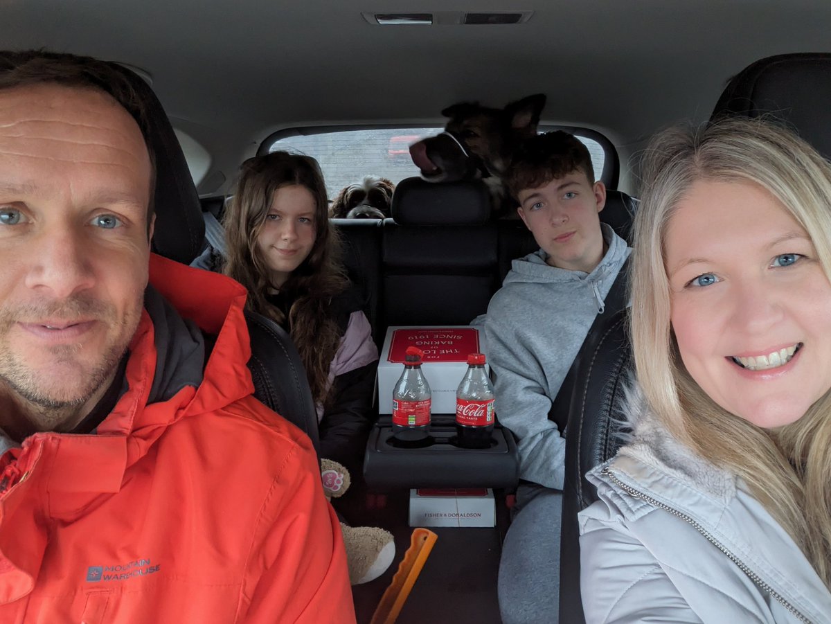It might have been wild outside 🌊 but chips from <a href="/CromarsStAndrew/">Cromars</a> and a <a href="/FisherDonaldson/">Fisher & Donaldson</a> fudge donut in the car overlooking the sea was the perfect #mothersday2024 ❤️🍩🐾