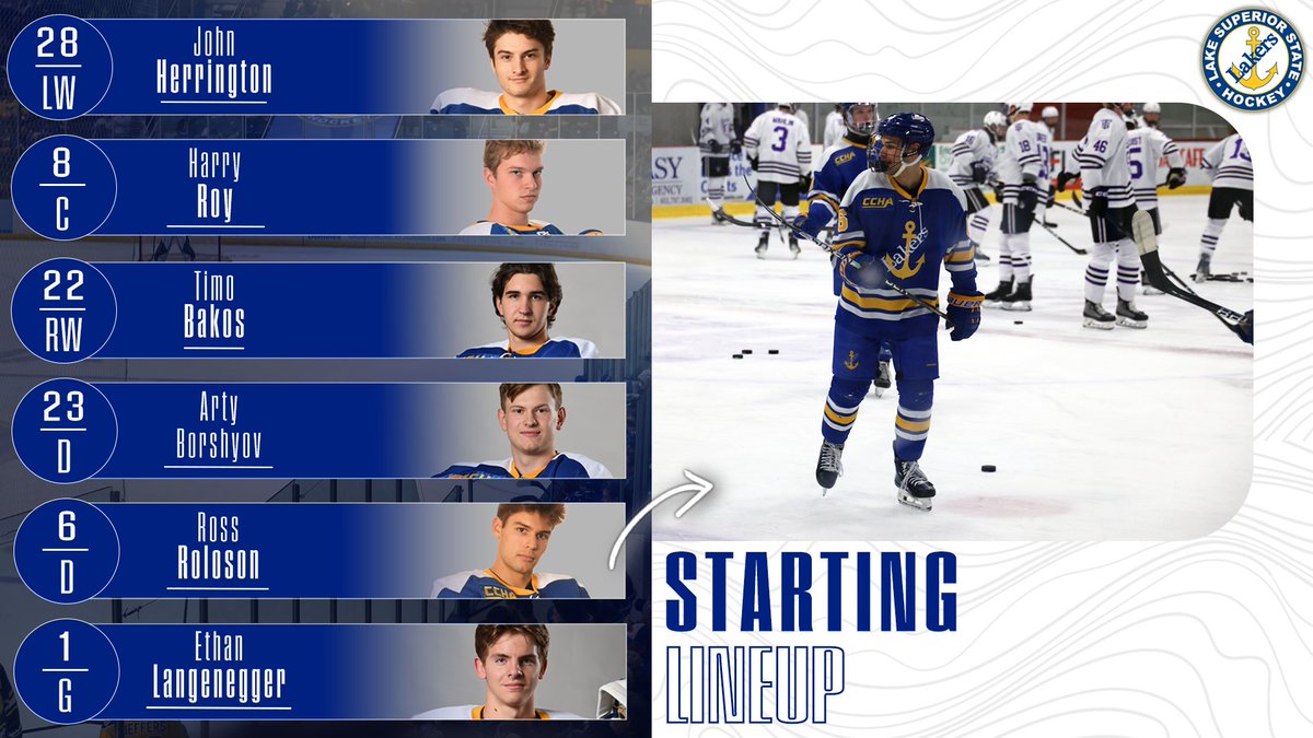 lakerhockey's tweet photo. A fresh set of new faces in the starting lineup tonight! https://t.co/Y9xXsLYPqQ