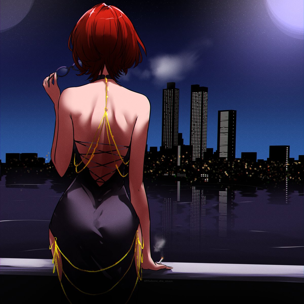 Fukou_da_man's tweet photo. touko in the meme dress https://t.co/1Yl5YdIe1Y