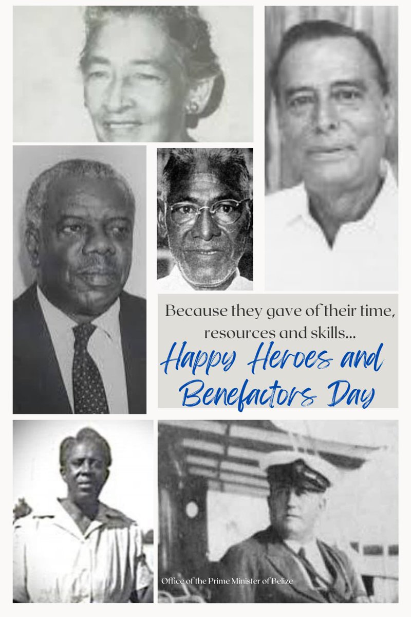 This weekend, we recognize the contributions of heroes and benefactors of our beloved Belize 🇧🇿. Because they loved our country and our people and gave selflessly, we stand strong and committed to a peaceful democratic and prosperous nation. Happy Heroes and Benefactors Day.