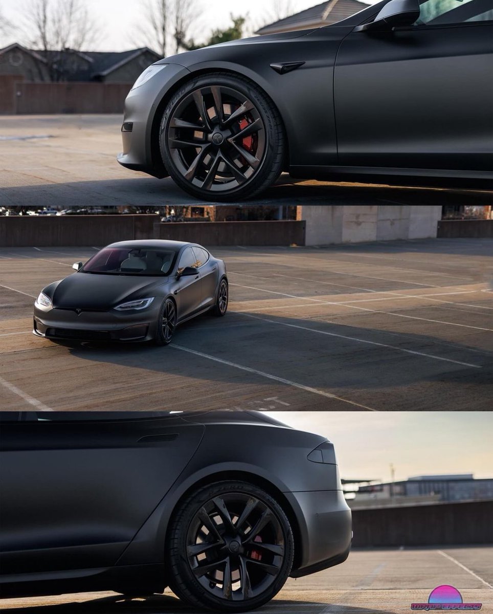 MonroeKapital's tweet image. I got a little bored and added a new wrap to the whip. S/O to @WrapEffectsKC for the first class work. #modelsplaid #Tesla