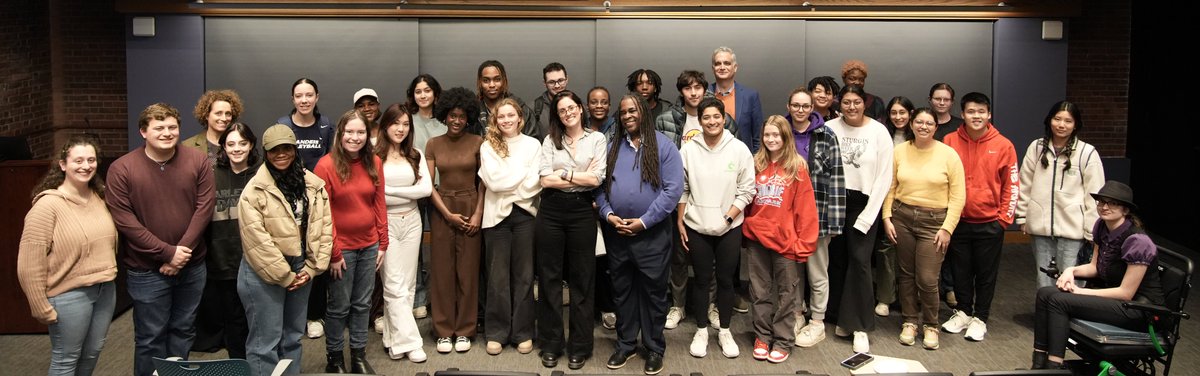 A treat for <a href="/annsilvio/">Lovely Ann Silvio</a> and me to welcome friends <a href="/Adrian_Walker/">Adrian Walker</a> and <a href="/EvanMAllen/">Evan Allen</a> to <a href="/BrandeisU/">Brandeis University</a> to discuss the brilliant <a href="/BostonGlobe/">The Boston Globe</a> narrative series and podcast reexamining the Stuart case 3 decades later.  Great questions from our <a href="/BrandeisJOUR/">Brandeis Journalism</a> students. Photos by Khimaya Bagla.