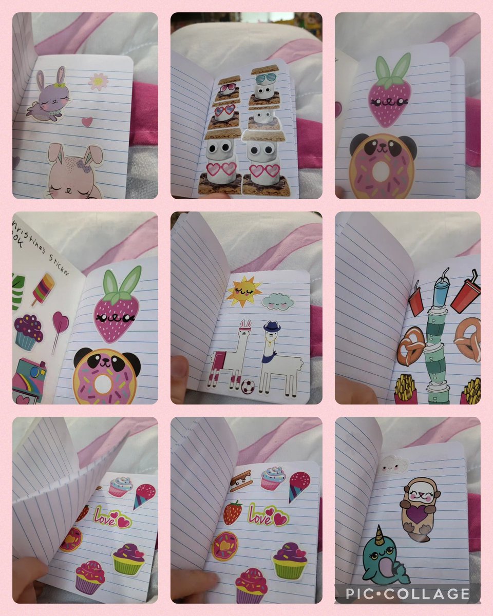 mallstar's tweet image. Sticker book fun! #stickerfun #stickerbook #stickers #art #creativity #creative #enjoythelittlethings