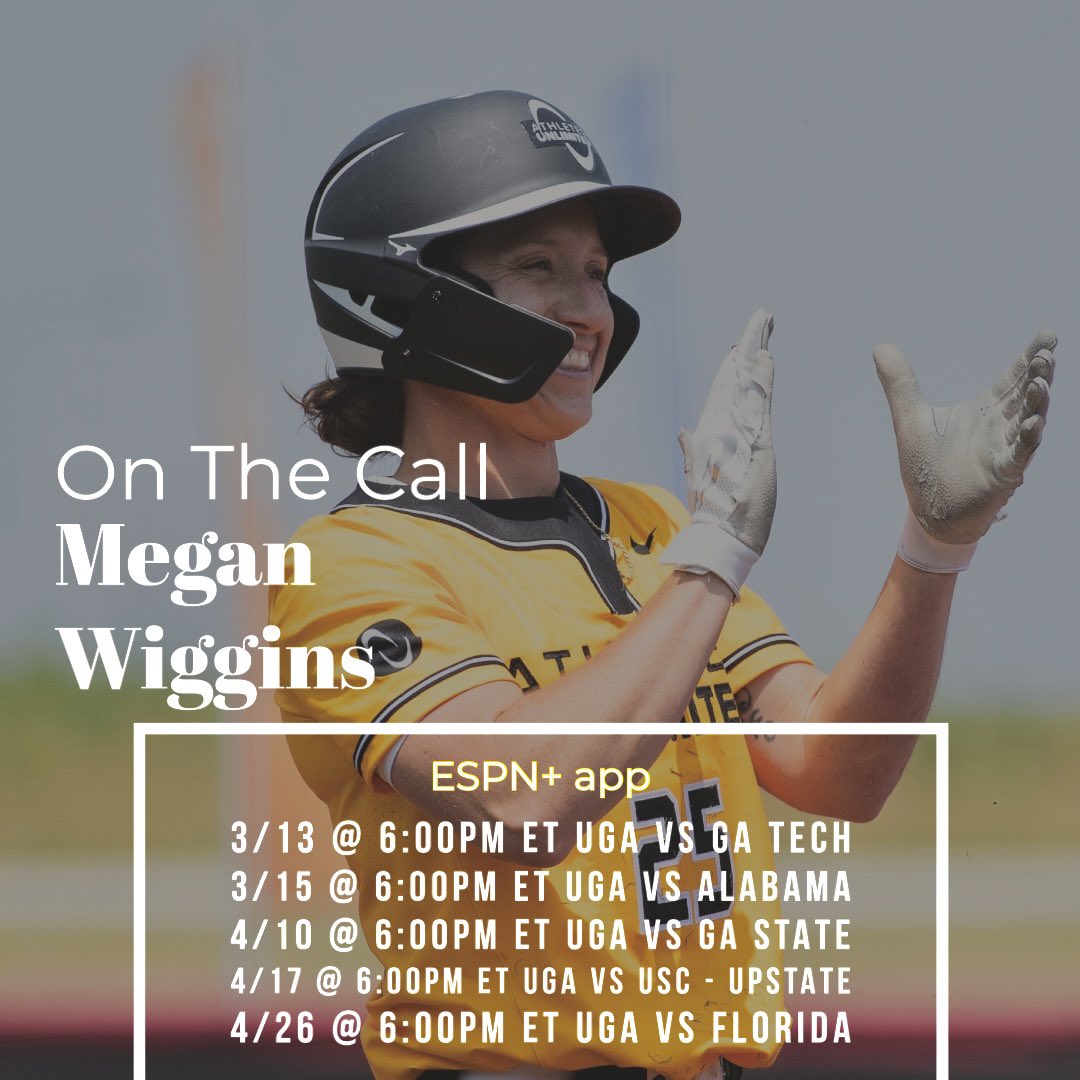 Can’t wait for this!! Let’s talk about some softball! ❤️💪🏻🥎 First game this upcoming week between @UGASoftball 🐶 @GaTechSoftball 🐝