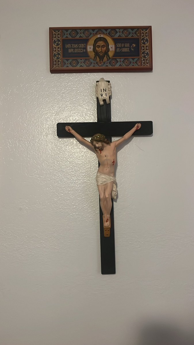 New icon above my big vintage crucifix